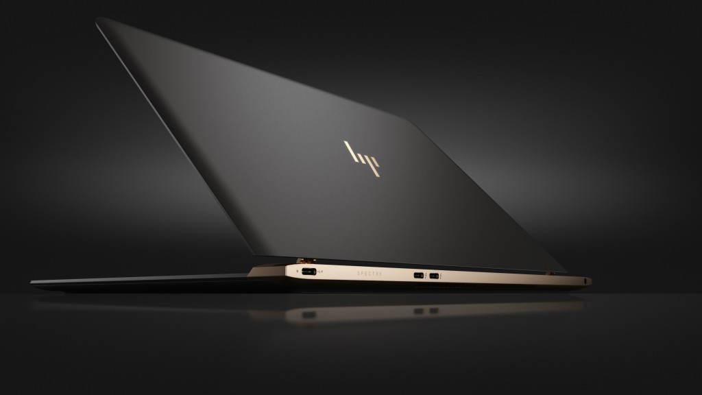 2c16 – HP Spectre (13”, non-touch, Dark Ash Silver) Hero, Rear facing