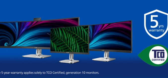 Philips Monitors предлагат сертификацията TCO Certified, generation 10 с 5-годишна гаранция