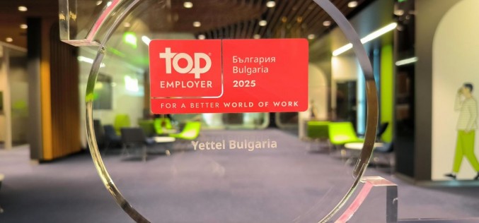 Yettel отново е Top Employer, с резултат над средния за телеком бранша в света