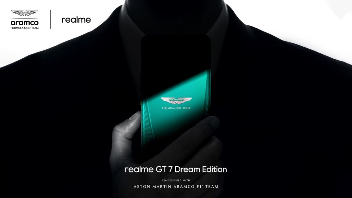 realme обявява партньорство с Aston Martin Formula One и пуска realme GT 7 Dream Edition