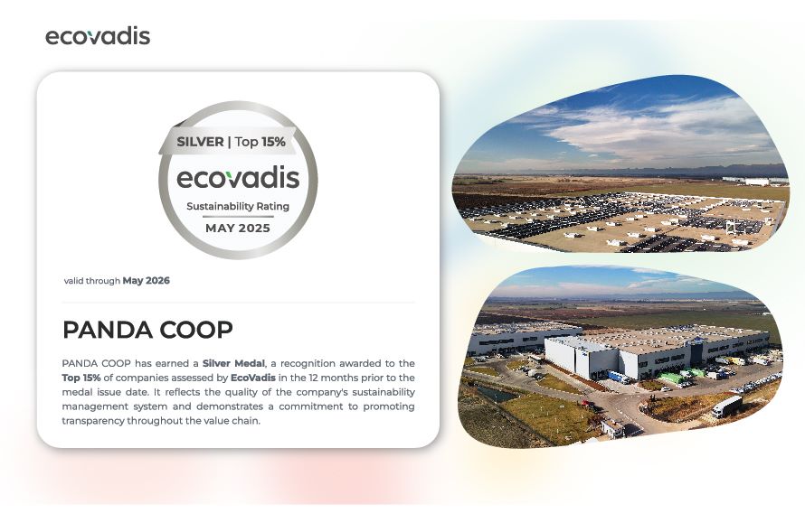 Сребърен медал от EcoVadis за Office 1 и Кооперация „Панда“