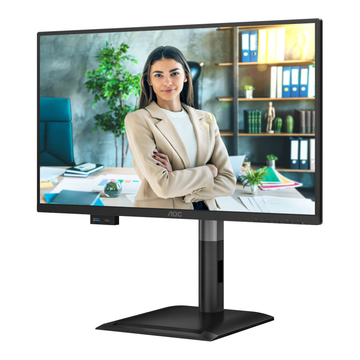 Професионалната серия P4 на AOC: монитори със 120 Hz честота на опресняване,  изскачащи USB хъбове