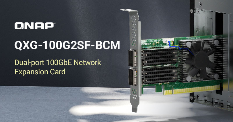 QNAP пуска двупортова 100GbE мрежова карта