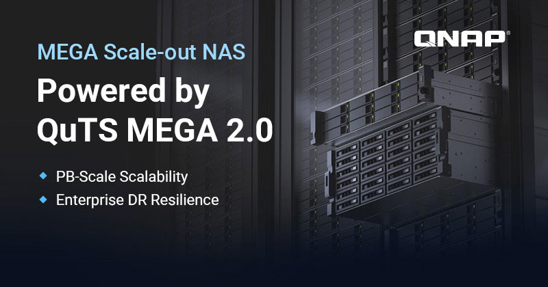 Операционната система QNAP QuTS MEGA 2.0 осигурява мащабна NAS защита и възстановяване от сривове