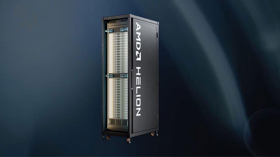 AMD представи шкаф за агентни AI решения – AMD Helion 